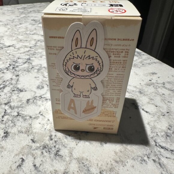 POP MART Labubu V4 The Monsters Pin For Love Alphabet Plush Pendant - Letter A - Picture 1 of 6